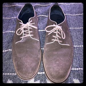 Cole Haan brown suede oxfords